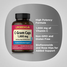Piping Rock Vitamine C 1000mg emballage ouvert