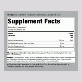 Piping Rock Vitamine C 500mg détails de la boîte