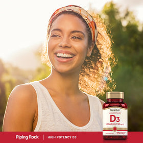 Piping Rock Vitamine D3 gélules ouvertes