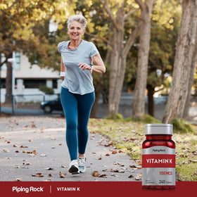 Piping Rock Vitamine K1 100 mcg 240 comprimés avec d'autres compléments alimentaires