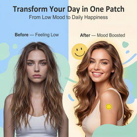 Pizvk Patch de Dopamine Extra Fort sur une table avec des accessoires de bien-être