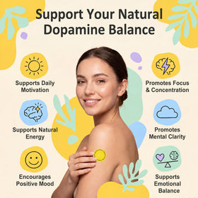 Pizvk Patch de Dopamine Extra Fort vue arrière avec instructions
