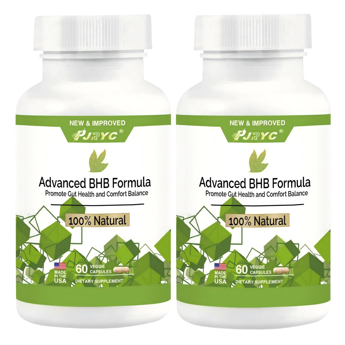 PJRYC Complément Alimentaire BHB Avancé 120 Capsules - vue de face