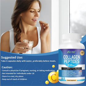 PJRYC Multi Collagen Peptides et ses ingrédients naturels