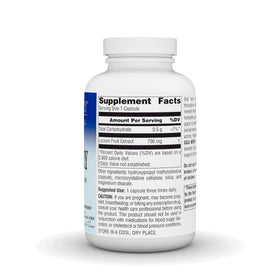Planetary Herbals Baies de Goji 700mg 180 Capsules Végétariennes côté de l'emballage