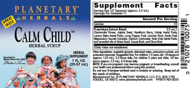 Planetary Herbals Calm Child sirop 2,5 ml bouteille ouverte