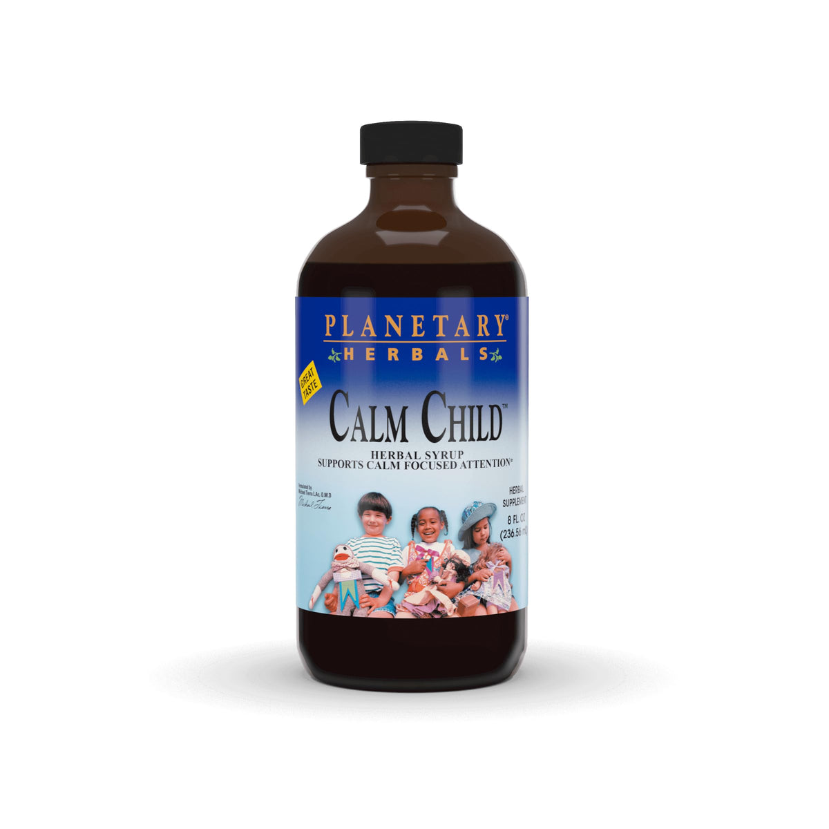 Planetary Herbals Calm Child Sirop Herbacé 240ml vue avant avec étiquette