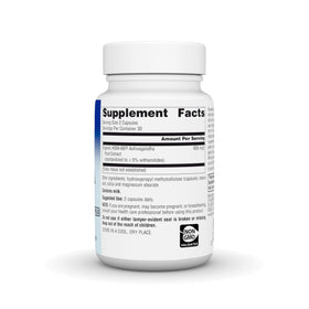 Planetary Herbals KSM-66 Ashwagandha 600 mg capsules avec étiquette