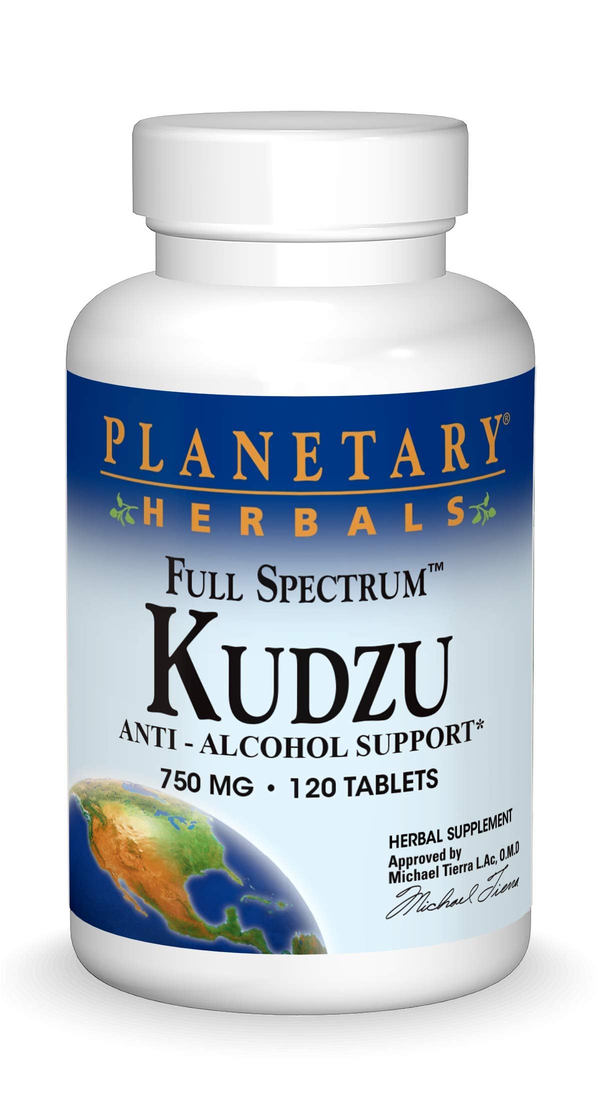 Planetary Herbals Kudzu comprimés spectre complet 120 comprimés vue avant