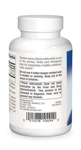 Planetary Herbals Salvia 60 comprimés vue arrière