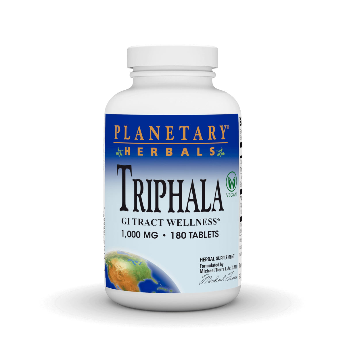 Planetary Herbals Triphala 1000mg 180 comprimés vue avant