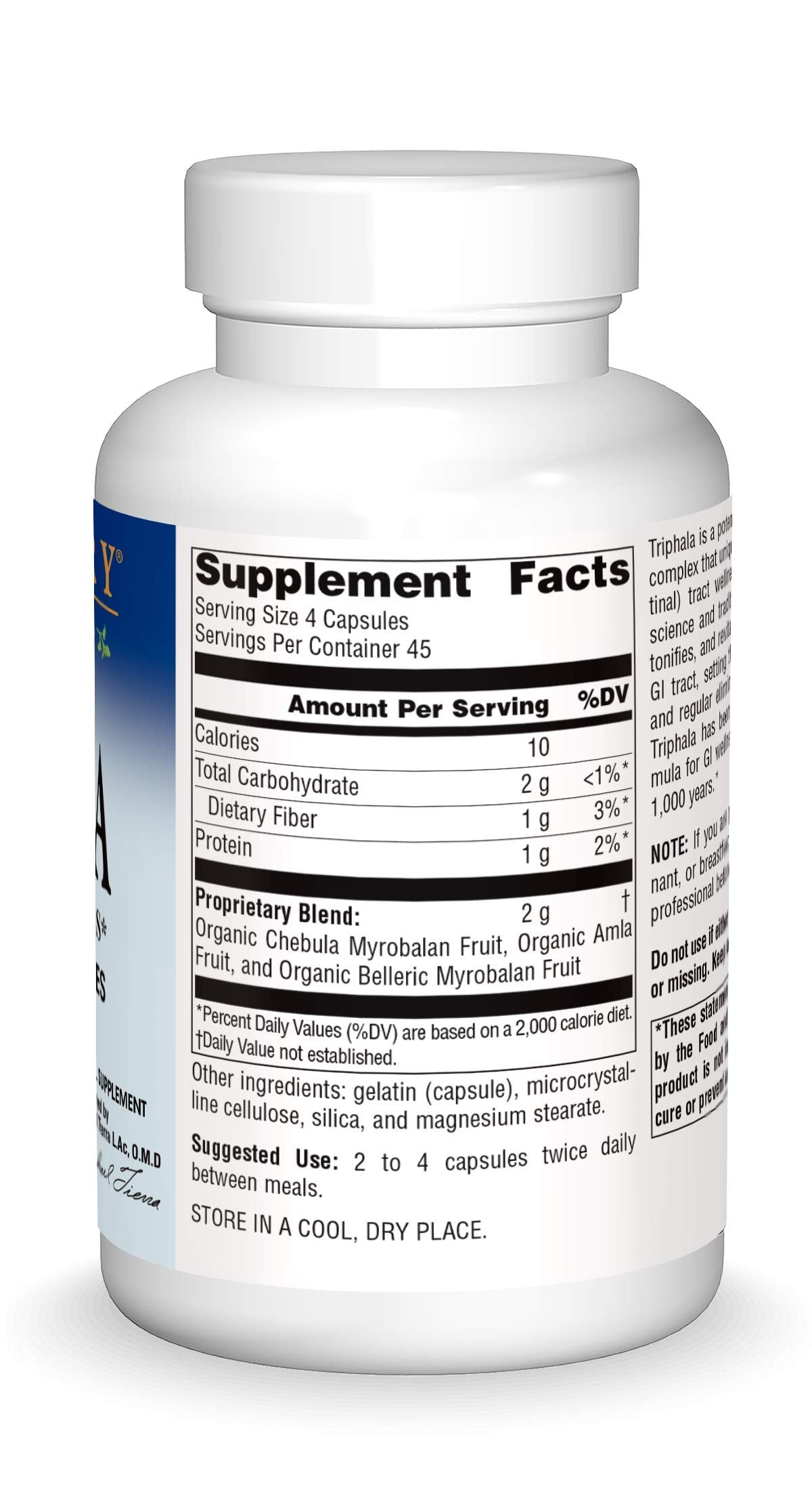 Planetary Herbals Triphala 500 mg capsules close-up