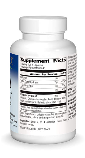 Planetary Herbals Triphala 500 mg capsules close-up