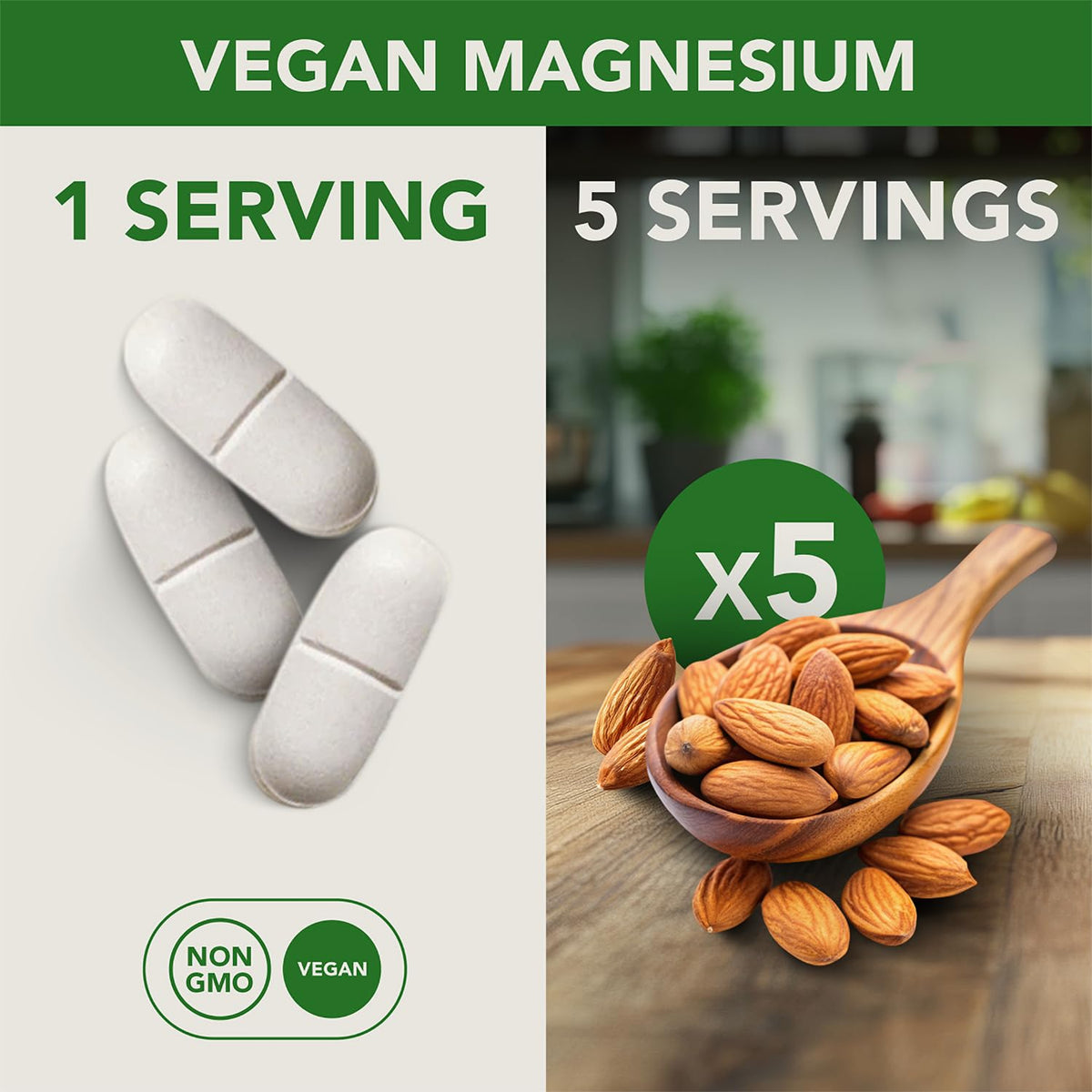 PlantFusion Complex de Magnésium Glycinate avec les dimensions du produit