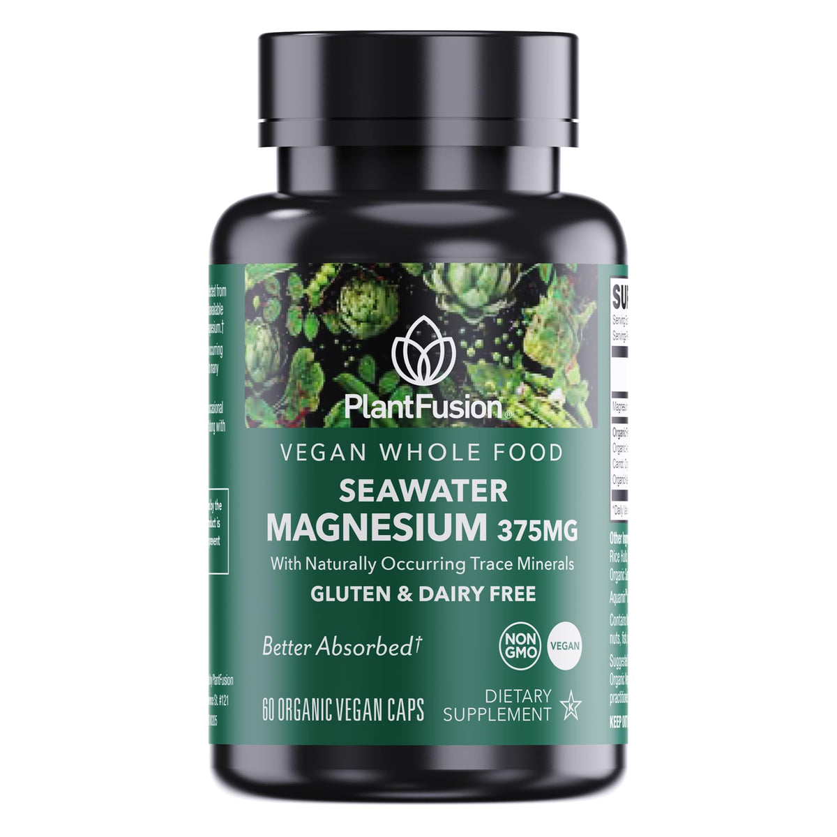 PlantFusion Complexe de Magnésium Végétal 375mg vue avant