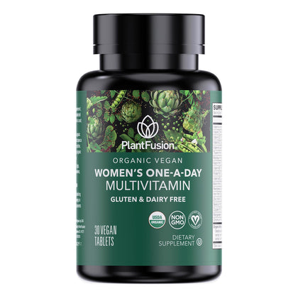 PlantFusion Multivitamines Bio Femmes devant de l'emballage