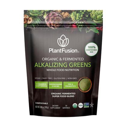 PlantFusion Poudre de Super-Aliments Bio Fermentée 259g vue de face