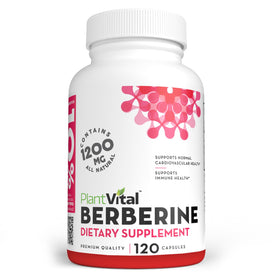 Plantvital Berberine 1200mg capsules front view