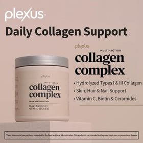 Plexus Complex Collagène Multi-Action 290g en poudre dans un verre