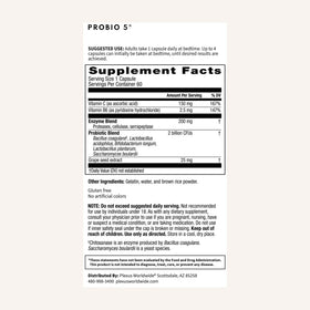 Plexus ProBio 5® 60 capsules avec étiquette