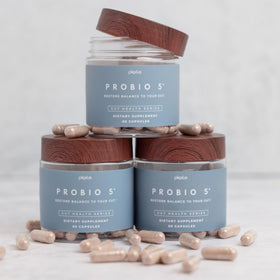 Plexus ProBio 5® 60 capsules sur fond blanc