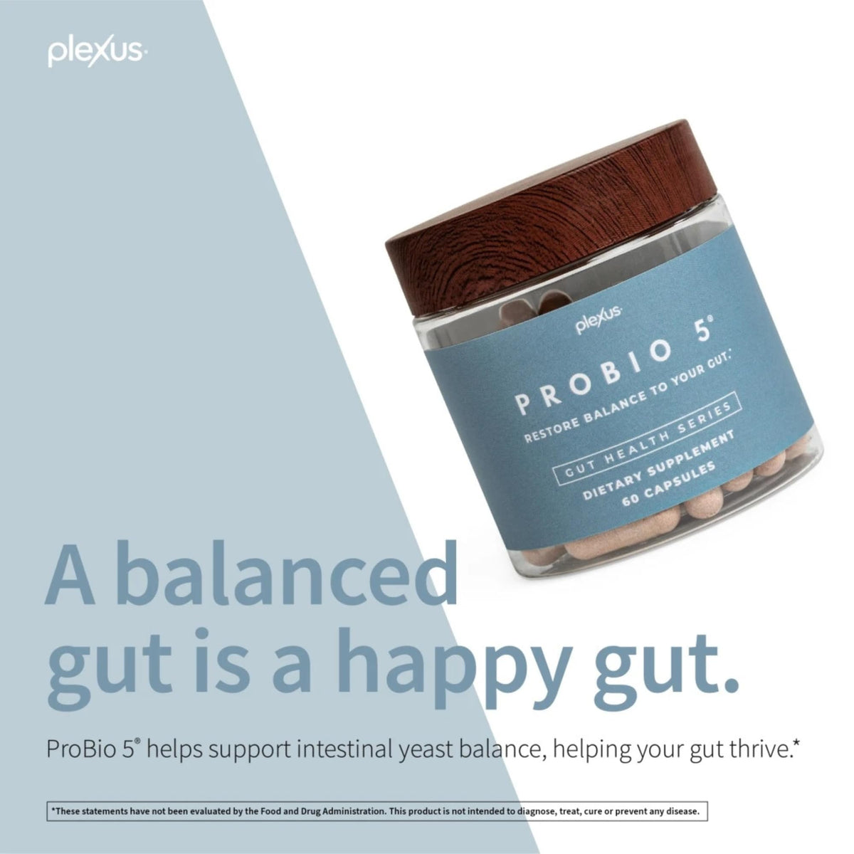 Plexus ProBio 5® emballage avec informations nutritionnelles