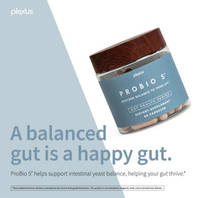 Plexus ProBio 5® emballage avec informations nutritionnelles