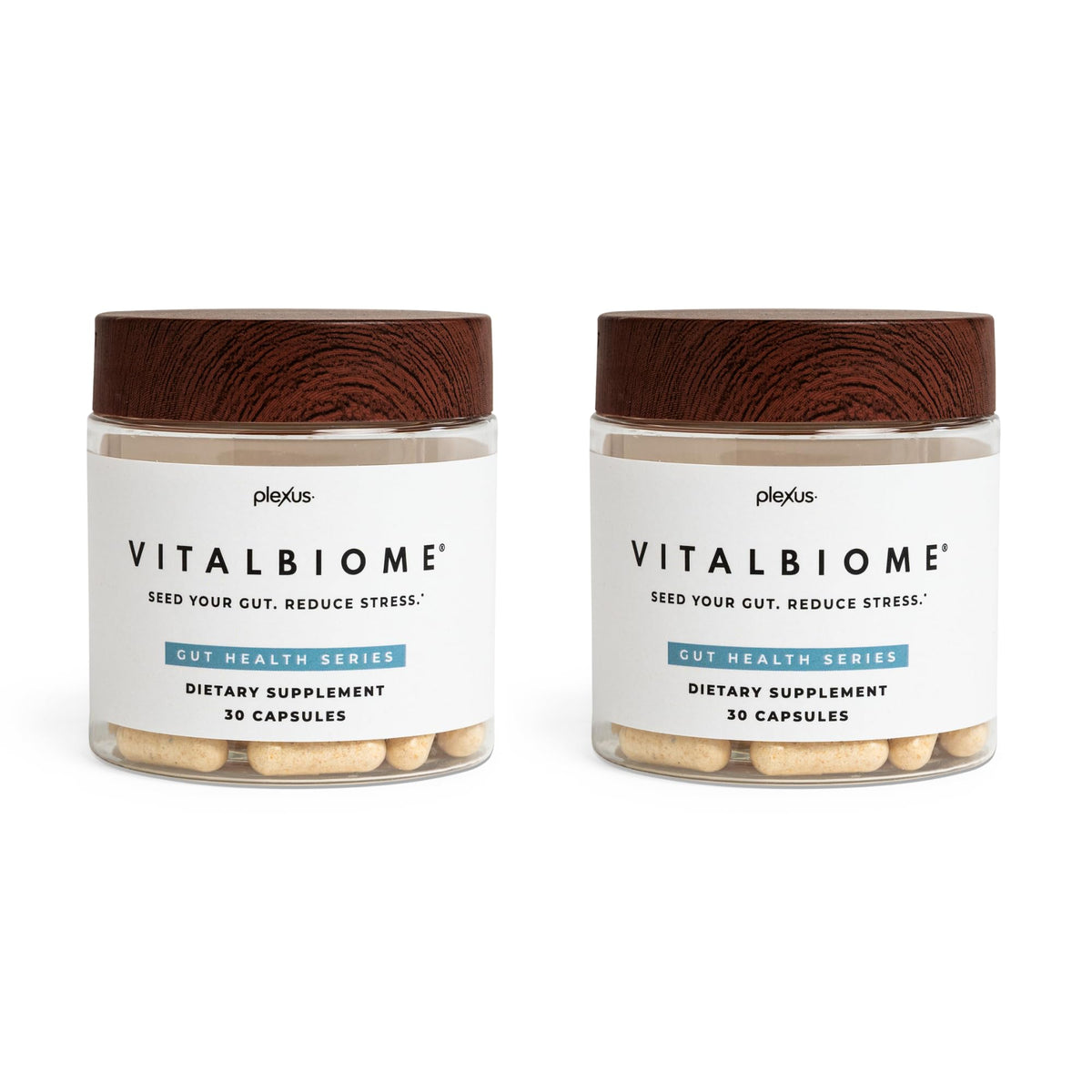 Plexus VitalBiome 2 Pack avec capsules en vue de face