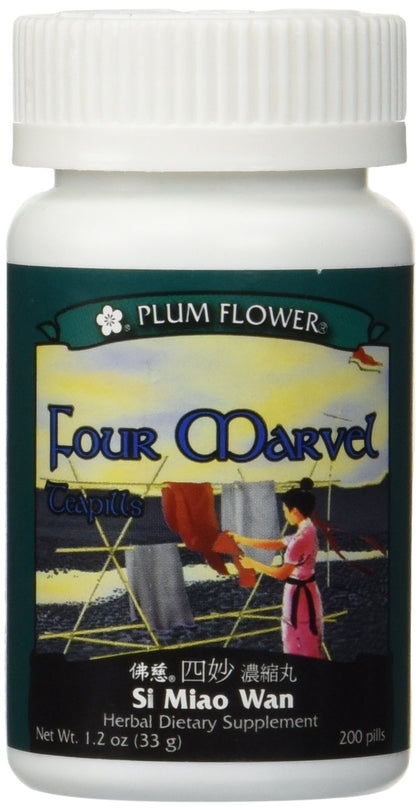 Plum Flower Four Marvel Teapills 200 comprimés en bouteille