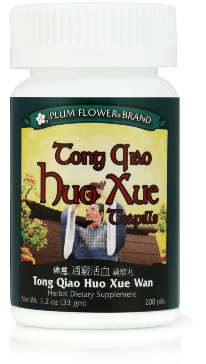 Plum Flower Tong Qiao Huo Xue Teapills 59g, vue de face