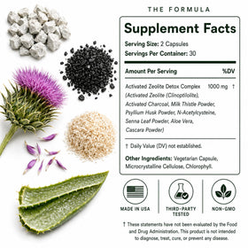 Plus+Ultra Complément Alimentaire 60 Capsules de Zeolite en utilisation