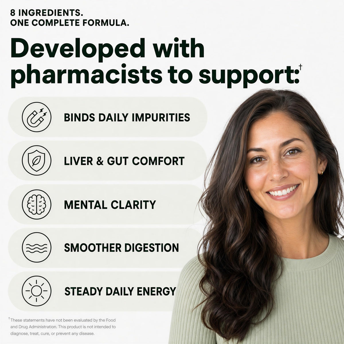 Plus+Ultra Complément Alimentaire 60 Capsules de Zeolite vue arrière
