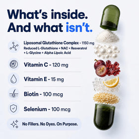 Plus+Ultra Complément Liposomal Glutathione 1150mg emballage