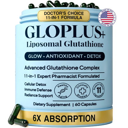 Plus+Ultra Complément Liposomal Glutathione 1150mg vue de face