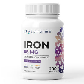 PlusPharma Fer 65 mg 200 comprimés, emballage avant