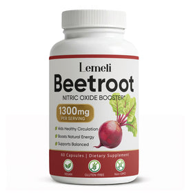 Plutarn Complément Alimentaire de Betterave Lemeli 1300mg - 60 Capsules vue avant