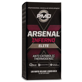 PMD Arsenal X Inferno gélules liquides 120 unités vue de face