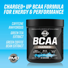 PMD BCAA Charged 440g - poudre dans une cuillère