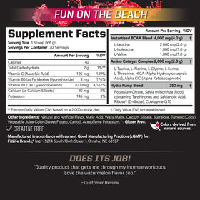 PMD BCAA Fun On The Beach 358g pot arrière