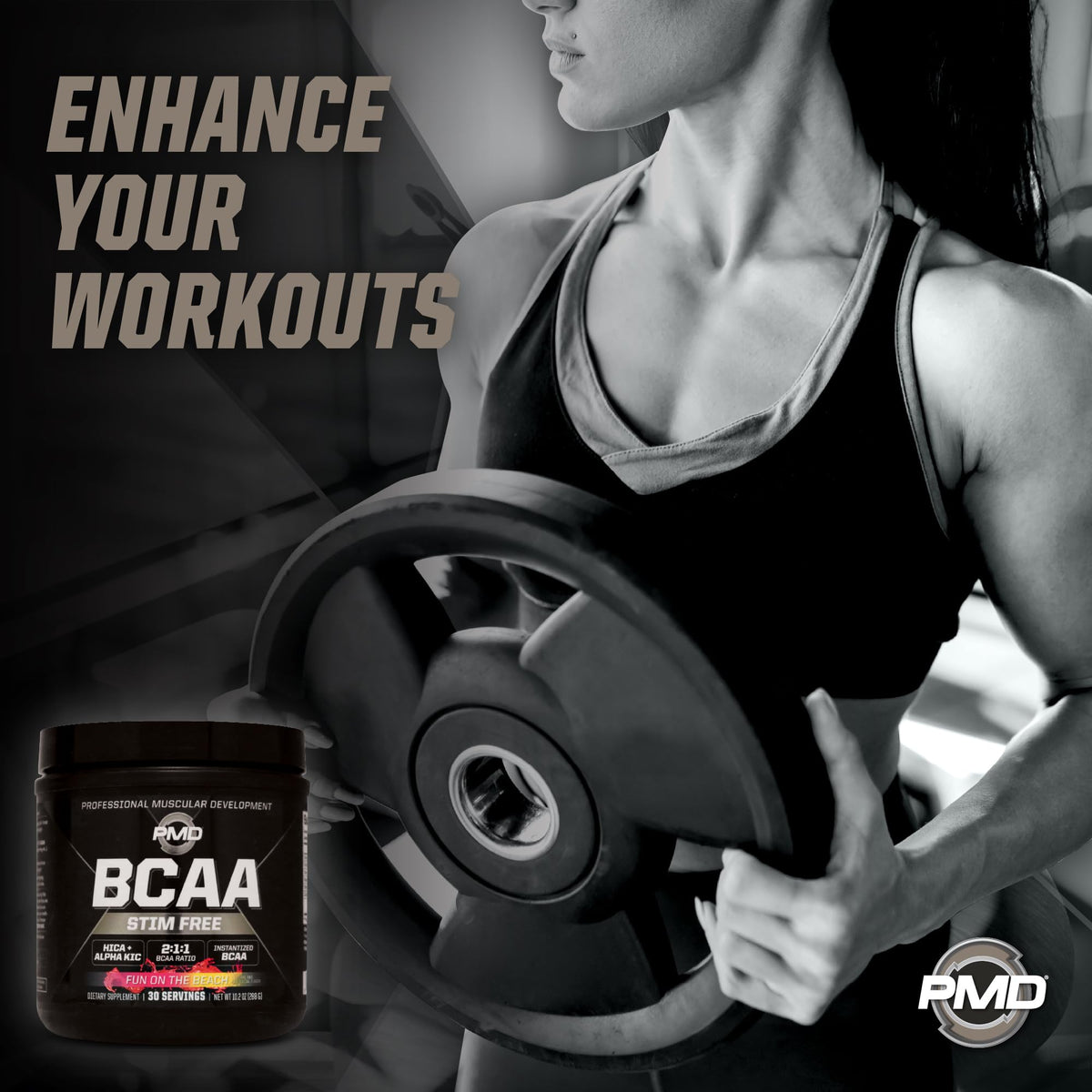 PMD BCAA Fun On The Beach 358g sur une table