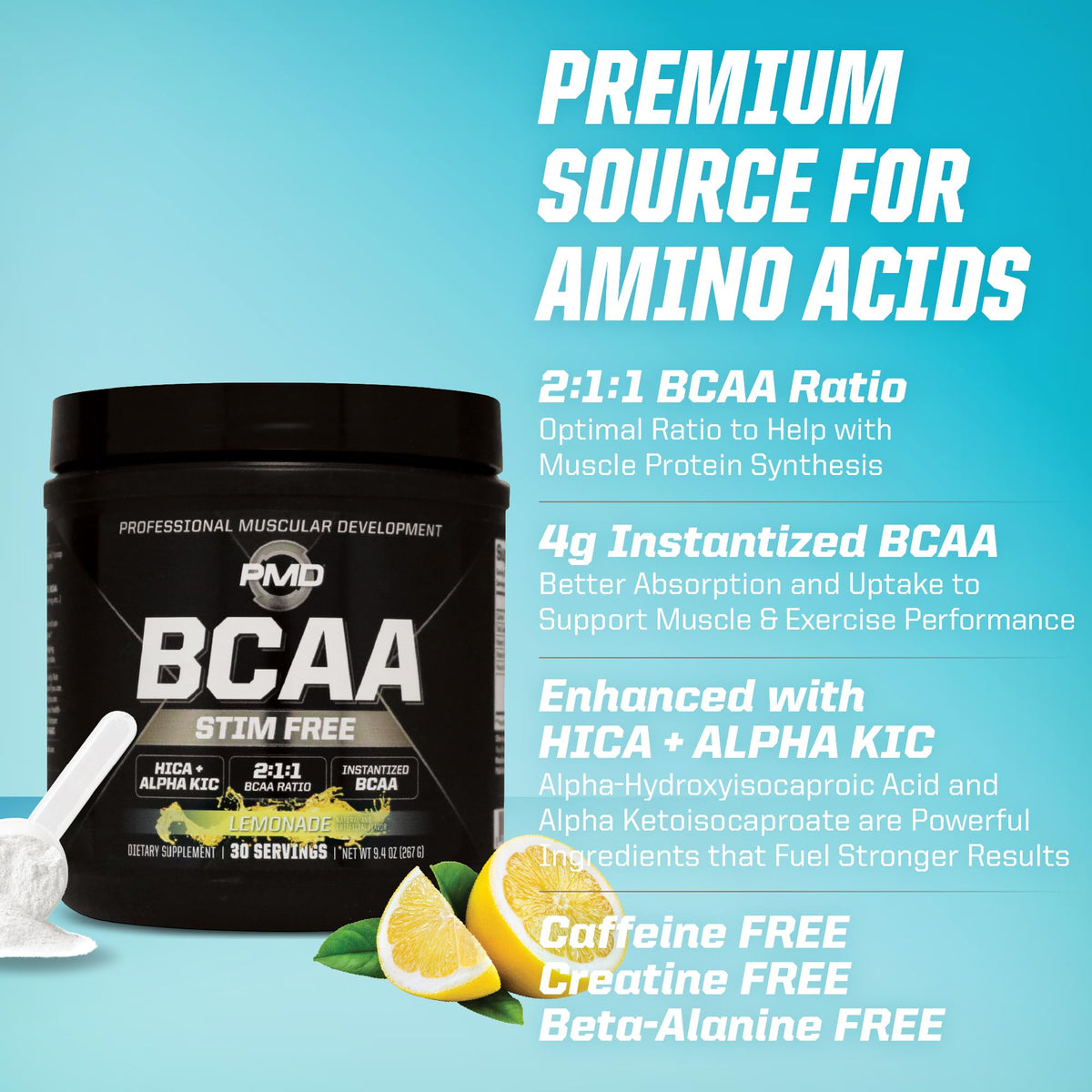 PMD BCAA Poudre 331g en usage pendant l'entraînement