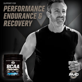 PMD BCAA Poudre 340g Blue Razz contenu