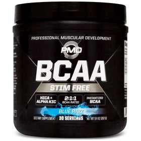 PMD BCAA Poudre 340g Blue Razz vue de face