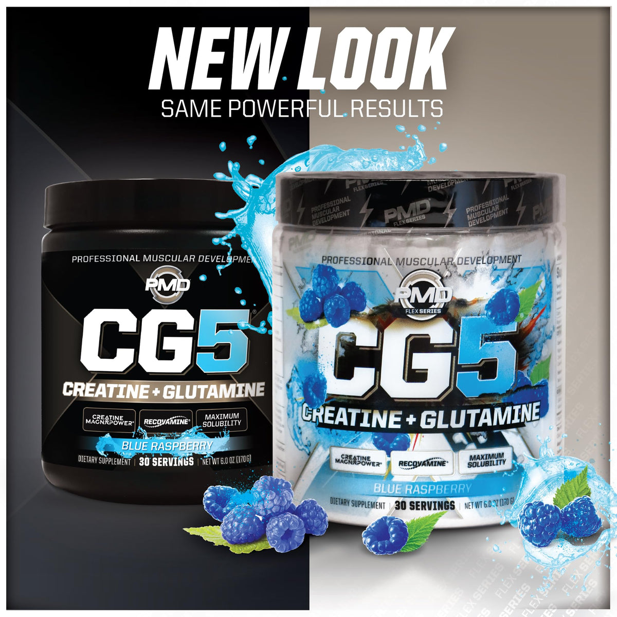 PMD CG5 Poudre de Créatine et L-Glutamine 240g avec cuillère doseuse