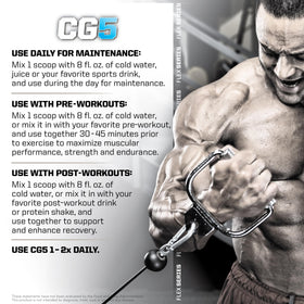 PMD CG5 Poudre de Créatine et L-Glutamine 240g en mode de préparation