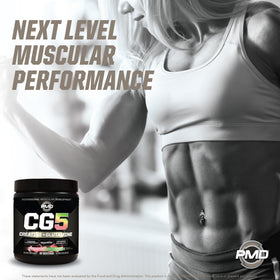 PMD CG5 Poudre de Créatine & L-Glutamine Fraise Pastèque avec shaker