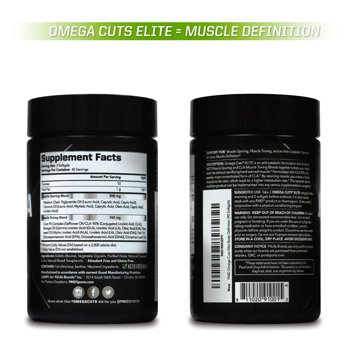 PMD Omega Cuts Elite gélules dans une pratique sportive