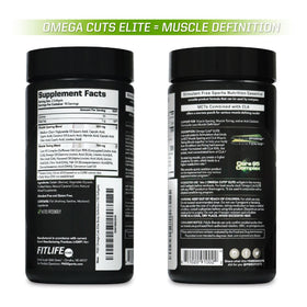 PMD Omega Cuts Elite gélules sur une table