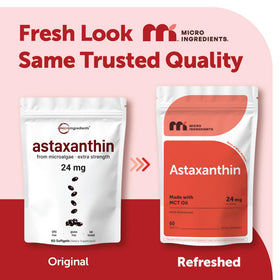 Poche de 60 gélules molles Astaxanthin, face avant