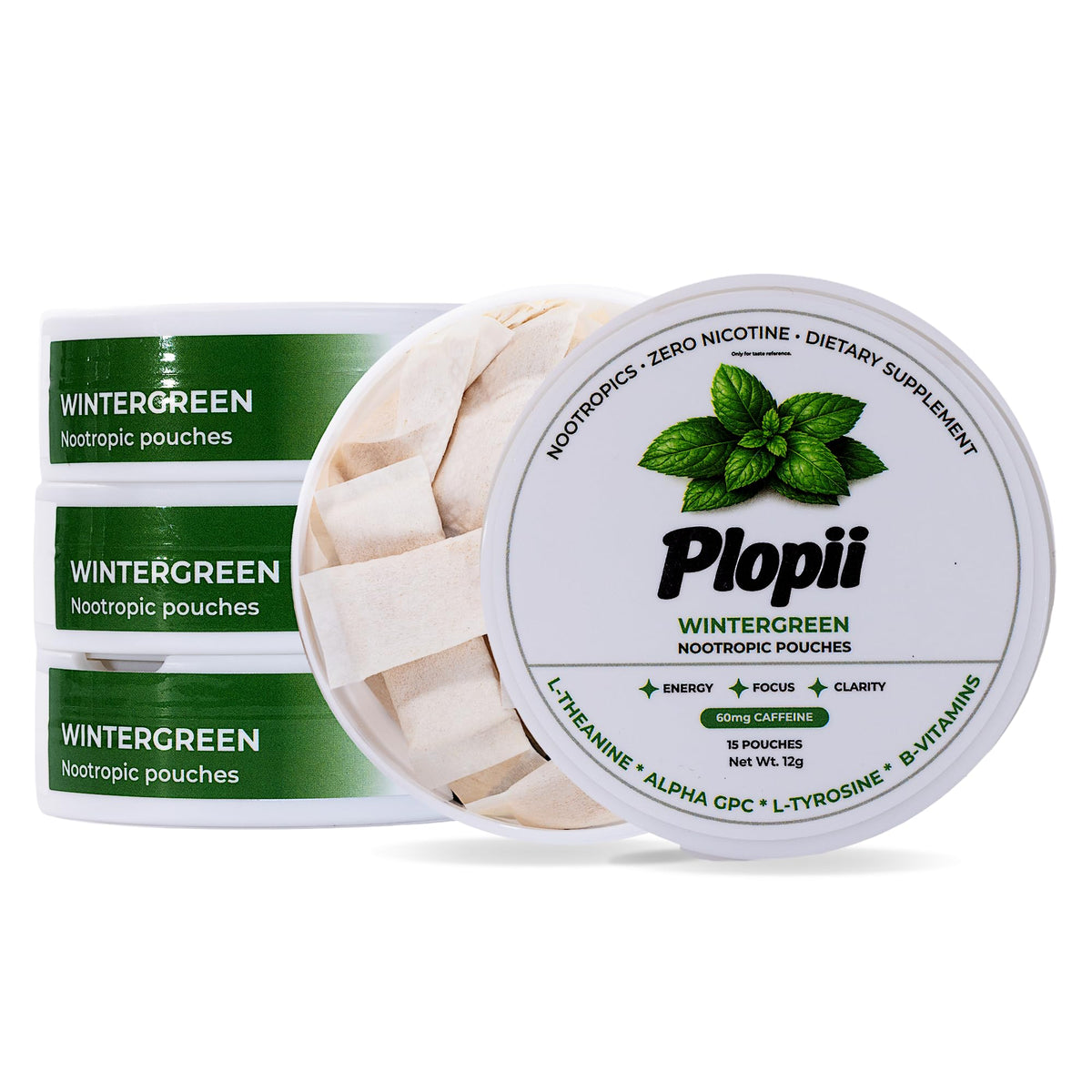 Poche Plopii Nootropique Wintergreen vue de face